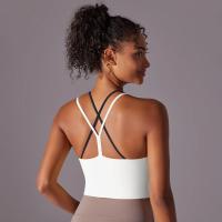 Ropa interior deportiva de realce para mujer, sujetador de Yoga para Fitness, gimnasio, entrenamiento, correr, camiseta sin mang - details 13