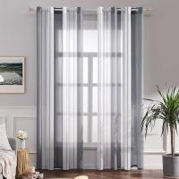 Cortinas Opacas de salón, 2 Piezas, Cortinas térmicas aislantes frío y Calor para Dormitorio con Ojales Gris Claro - details 6