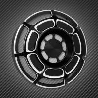 Motorcycle Front Black Speaker Grill Masks Horn Cover For Harley Sportster XL 1200 883 Iron Super Low Roadster Forty Eight 96-22 - details 3