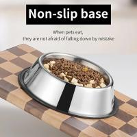 Cuenco de Acero Inoxidable para Mascotas Duradero, Fácil de Limpiar, 6 Tamaños para Perros y Gatos - details 3