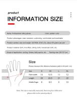 Guantes de ciclismo con estampado al por mayor, guantes de senderismo con dedos completos, guantes de invierno de malla de GEL para mujer - details 7
