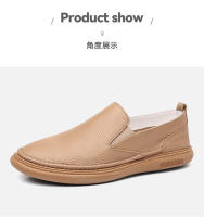 Primera capa de cuero de vaca zapatos casuales para hombres zapatos blancos transpirables para hombres zapatos - details 31