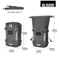 Rhinowalk-bolsa de parachoques para motocicleta, impermeable, con marco de tablero de soporte interior, paquete de barra de choque, bolsa de colocación de herramientas de conducción al aire libre - details 4