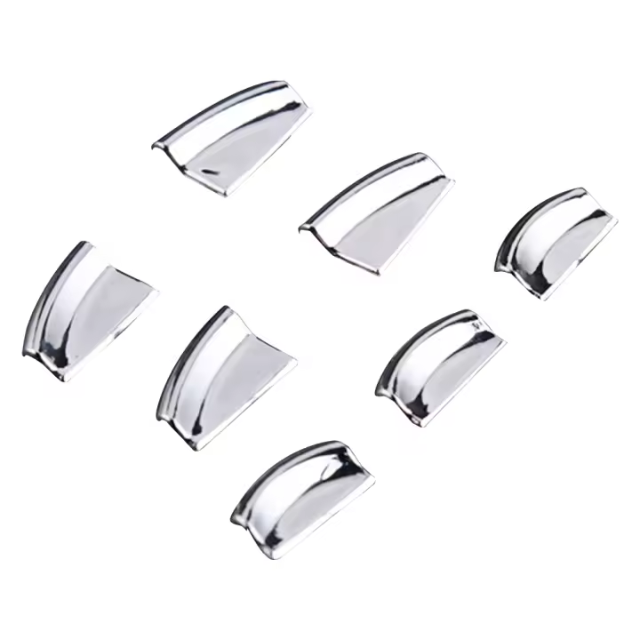 Interruptor de puerta Interior cromado para coche, adornos de estilo para Tesla modelo S/x, 7 piezas - 1