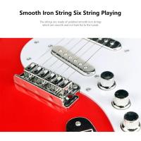 Guitarra eléctrica de 17 pulgadas para niños, instrumento Musical de 4 cuerdas, portátil, B - details 7