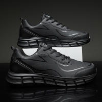 Zapatillas de correr ligeras de entrenamiento antideslizantes con parte inferior plana transpirables de marca para hombre, cómodas zapatillas deportivas de tenis - details 6