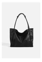 Bolso de mano de gran capacidad negro de cuero para mujer, nuevo bolso de hombro de primavera para viajeras, bolso grande para las axilas - details 14
