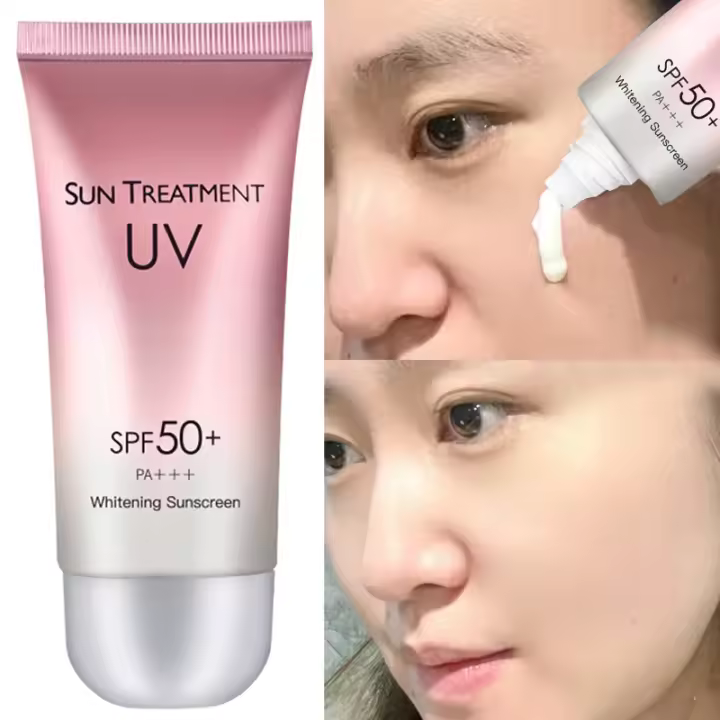 Crema Protector Solar SPF50+ Hidratante y Blanqueador para Cara y Cuerpo - 1
