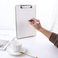 Almacenamiento de billetes de papel de aleación de aluminio, carpeta de archivos de libros, portadocumentos A4, portapapeles, almohadillas de escritura, Clip para tablero de escritura - details 7