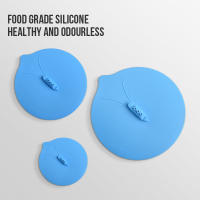 Tapa de Olla Walfos de Silicona Tapa de Jet para Cocinar Resistente a Altas Temperaturas Antideslizante para Microondas Uso Doméstico y Cocina Material de Plástico y Silicona - details 4