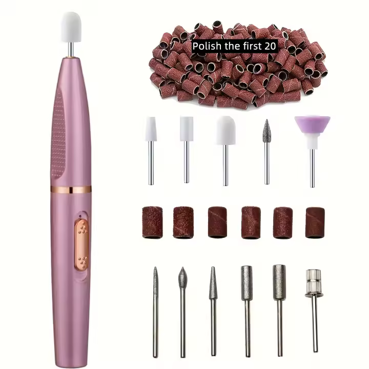 Máquina Portátil Para Pulir Uñas, Lima De Uñas Y Manicura, Recargable, Para Pulir Uñas Y Eliminar Piel Muerta - 1
