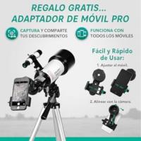 Telescopio Astronómico Aumento 16x-120x Incluye Dos Oculares, Lente Barlow 3x, Trípode, Adaptador para Teléfono Vea la Luna, Planetas y Estrellas - details 7