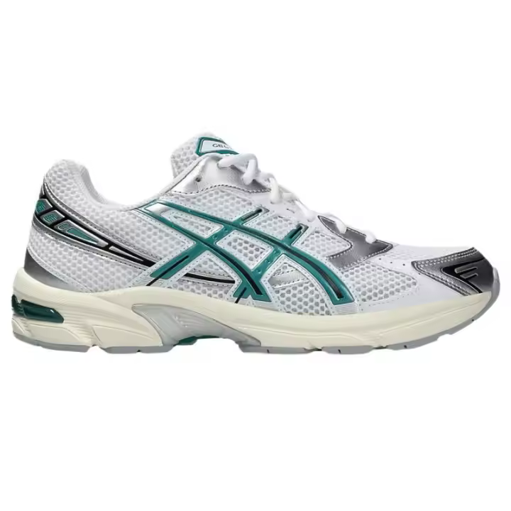 Leten GEL-1130 ZAPATOS DE ESTILO DEPORTIVO UNISEX EN BLANCO/LAGO LLUVIOSO - 1