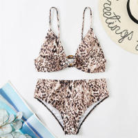 Bikinis Push Up para mujer, traje de baño de cintura alta, conjunto de dos piezas, traje de baño para playa - details 7