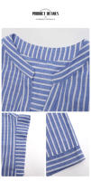Mono de verano a rayas para mujer, mono de manga corta, pantalones cortos - details 7