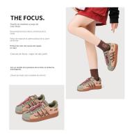 Zapatillas de deporte para mujer, zapatos para caminar, correr, informales, patrón de bloque de Color, cómodos, primavera y verano - details 1