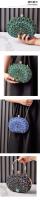 Nuevo bolso de cena con diamantes de pavo real, bolso de fiesta retro europeo y americano, bolso de vestir negro de gama alta - details 7