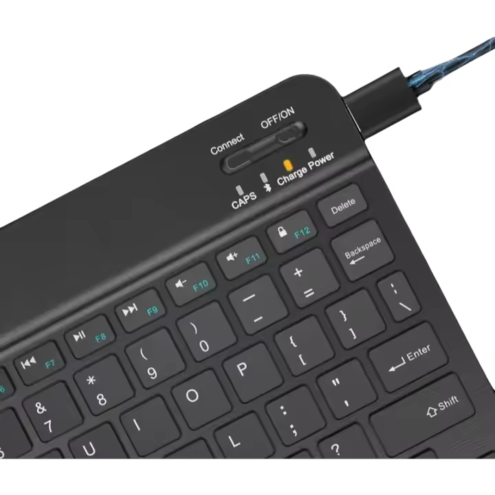 Teclado Inalámbrico Bluetooth Mini 78 Teclas Para Juego Compatible Con Android iOS Windows PC iPad Samsung Redmi Tableta Roja MI - 1