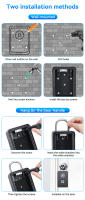 Caja de Llaves Segura y Moderna Awapow A Prueba de Robo Impermeable Montada en la Pared - details 10