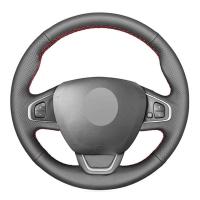 Funda de cuero para Renault Clio 4 (IV) Kaptur Capture 2016-2019, protector personalizado para volante de coche DIY - details 0