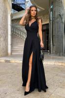 Vestido Largo de Noche Veraniego |   Elegante Diseño sin Mangas con Lazo en Hombros |   Vestido de Gala Unicolor para Bodas y Eventos |   Tejido Fluido y Transpirable |   Corte Elongante que Estiliza |   Tallas S-XXL - details 6