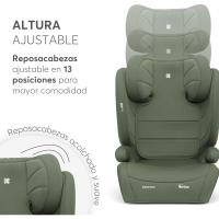 Silla Coche Grupo 3 (15-36 kg, 100-150 cm) Silla para Niño sin ISOFIX, i-Size, de 3,5 a 12 Años, 13 Posiciones Reposacabezas, Gris - details 9