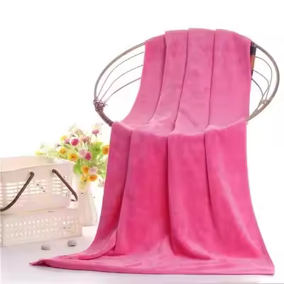 Toalla de baño de microfibra gruesa grande, absorbente y de secado rápido, multifuncional, para natación, fitness, deportes, salón de belleza - 1
