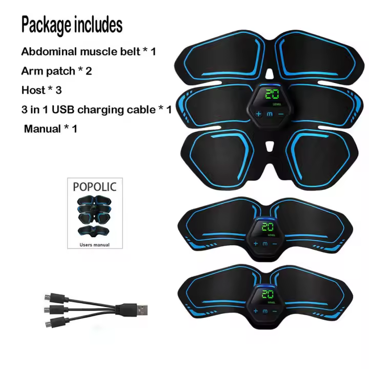 Entrenador de Fitness Portátil Estimulador de Músculos Abdominales para Entrenamiento en Casa - 1