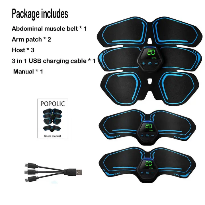 Entrenador de Fitness Portátil Estimulador de Músculos Abdominales para Entrenamiento en Casa - 1