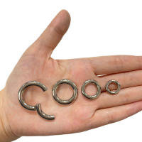 Pendientes de aro de titanio ASTM G23, Piercing corporal Labret sin costuras, segmento con bisagras, anillos de Nariz de gran tamaño, 10G-6G, 2,5mm-4mm, 1 unidad - details 4