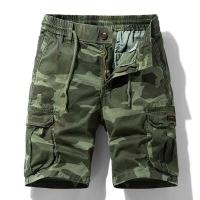 Pantalones cortos casuales de algodón de verano con múltiples bolsillos para hombre, pantalones cortos para correr transpirables para hombre - details 3