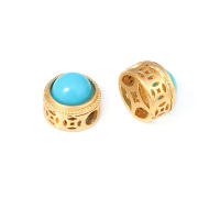 5 uds. De cuentas redondas de latón de Color dorado mate, estilo Vintage, pulseras de cuentas nepalesas, cuentas espaciadoras, suministros para fabricación de joyas, accesorios Diy - details 49