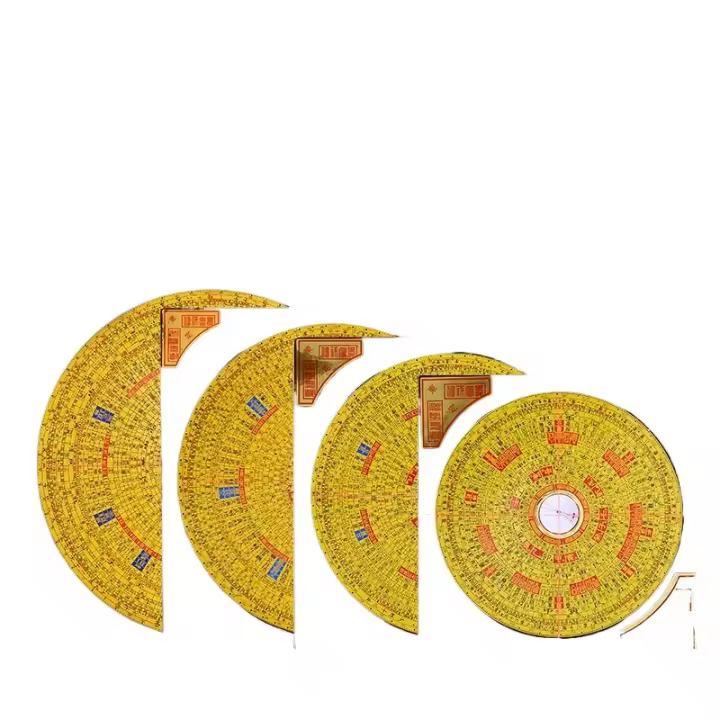 Taiwán Dongding 5 pulgadas 7 pulgadas 9 pulgadas ternario tres en uno completo feng shui brújula de cobre puro de alta precisión, brújula - 1
