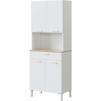 Cocina Mueble Auxiliar de 3 Puertas + 1 Cajón Acabado en Blanco Artik y Roble Canadian - details 4