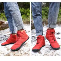 Zapatos deportivos de algodón para exteriores de cinco dedos para hombres y mujeres, además de botas cálidas de terciopelo,botas de nieve para parejas resistentes al desgaste y antideslizantes. - details 6
