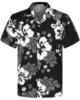 Camisa hawaiana de moda de verano, camisa casual de playa Aloha con estampado de cocoteros y botón grande de manga corta 6XL para hombre - details 16