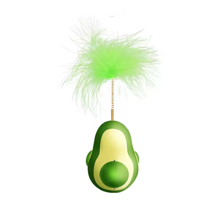 Nuevo vaso de aguacate bola de hierba gatera juguete para gatos pluma auto-hola juguete para gatos - 1