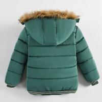 Chaqueta De Algodón Grueso Para Niños Con Cara Sonriente Y Cuello Alto a Prueba De Viento Y Térmica Moda Invierno Con Mangas Largas Y Cierre De Cremallera - details 1