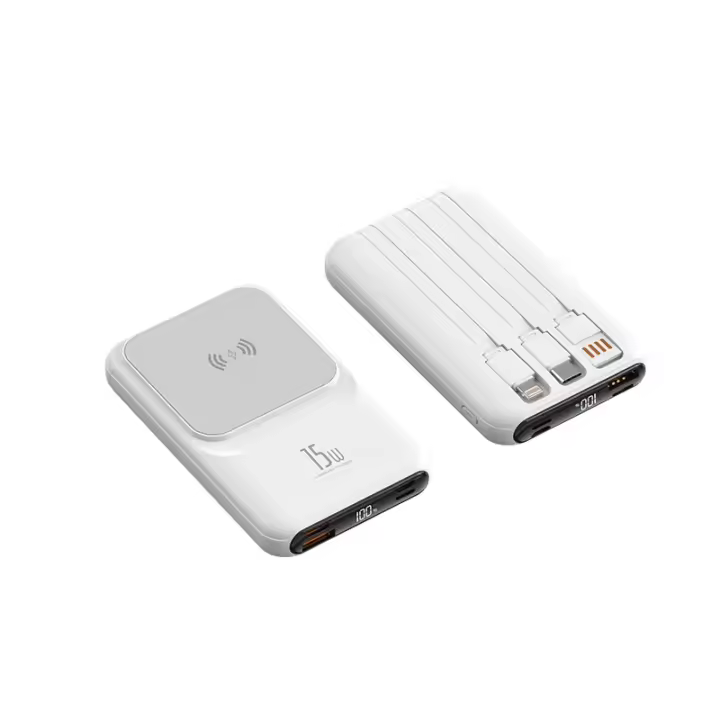 Powerbank Magnético 10000Mah Carga Inalámbrica de 15W Diseño Ultraportátil Anti-Huellas - 1