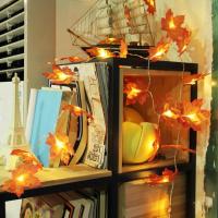 Guirnalda de luz L de hoja de arce artificial de 2/3/6M ideal para decoración de Navidad y Año Nuevo - details 4