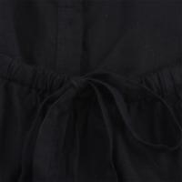 PB & ZA2025simple temperamento cómodo cuello halter sin espalda suelto sin mangas vestido con botones novedad de verano ropa de mujer - details 10