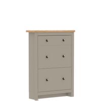Marca Amazon - Vida Designs Zapatero Arlington, Madera de ingeniería, Gris y Roble, H 108 x W 78 x D 24 cm - details 8