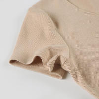 BUNO-minivestido informal liso acampanado para mujer, vestidos de manga corta con cuello de pico y botones, ropa Vintage y2k elegante para mujer - details 16