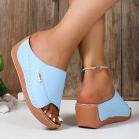 Sandalias de Verano Zapatos de Pisa de Plataforma para Mujeres Zapatillas de Playa - details 1