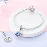 Cuentas de plata para la fabricación de joyas, accesorio en forma de estrella azul, compatible con pulsera - details 1