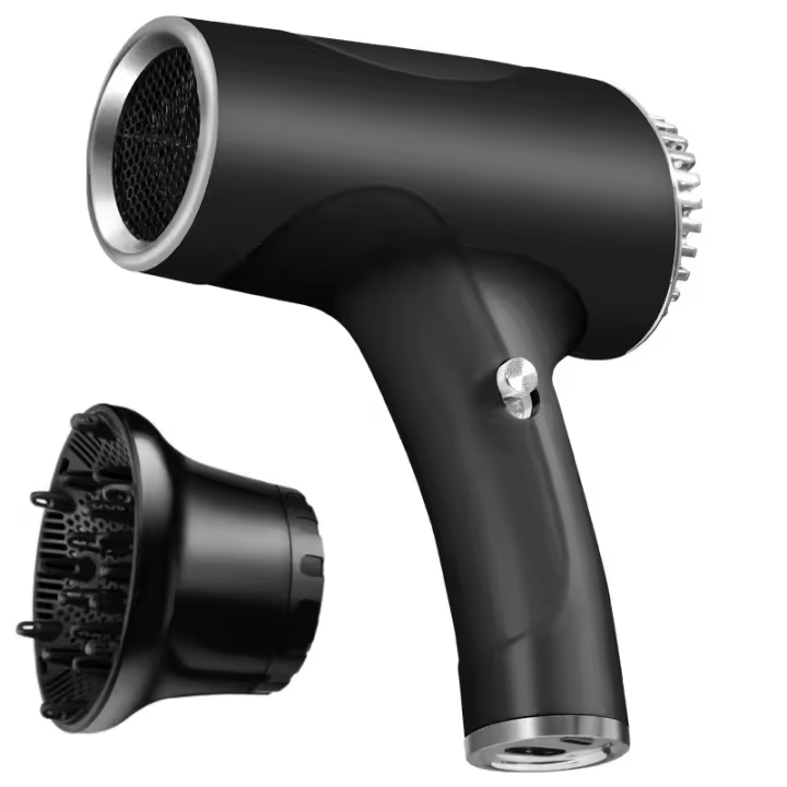 Secador de pelo inalámbrico recargable para dormitorio de estudiantes universitarios, USB portátil con aire frío y caliente para el cuidado del cabello, secador de pelo para novia o madre - 1