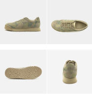 Zapatos hechos a mano de piel de vaca de primera capa con plataforma retro de camuflaje Forrest Gump - details 22