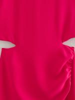 TRAFZA-Vestidos largos fruncidos sin mangas para mujer, Vestidos de fiesta Midi, vestido de noche elegante, nueva moda de verano - details 5
