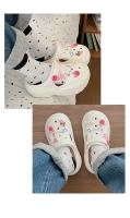 Zuecos de playa de verano para mujer con adorables detalles de dibujos animados, diseño calado transpirable, ligeros y cómodos para uso informal - details 5