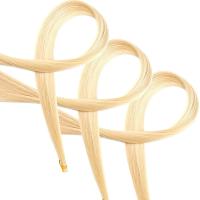 Kit de reemplazo de pelo de violín, herramientas de peinado de arco de Violín de 29,2 pulgadas, 3 piezas, pelo de violín Musical, pelo de caballo, blanco - details 0